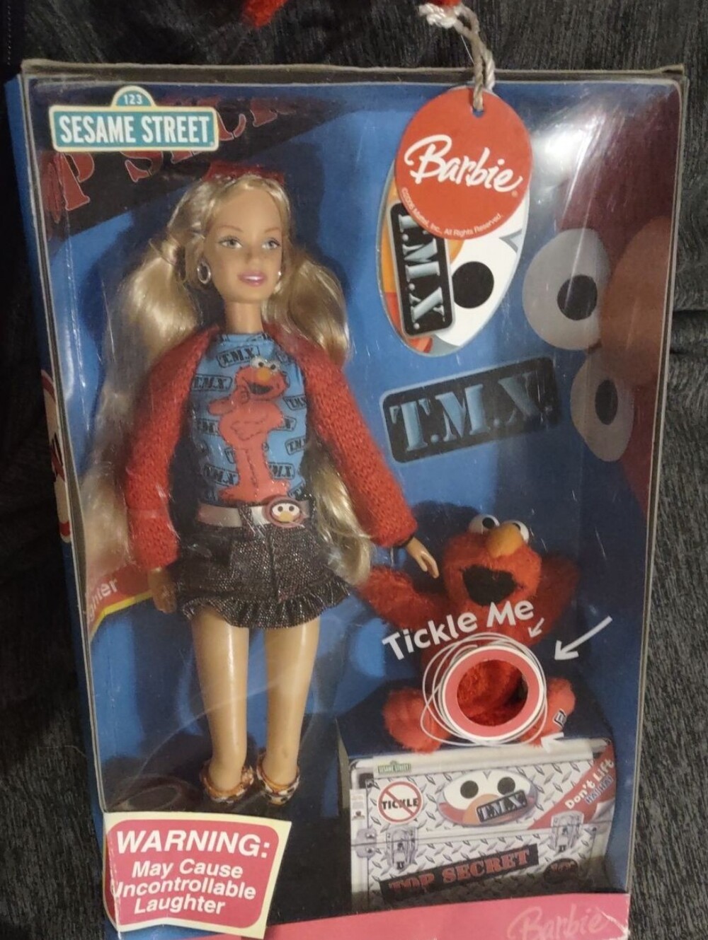 Barbie Loves TMX Elmo Doll K5499 & Sesame Street Mattel 2006 NRFB Sealed.